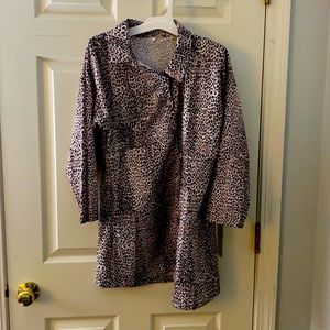 Cheetah print button down medium